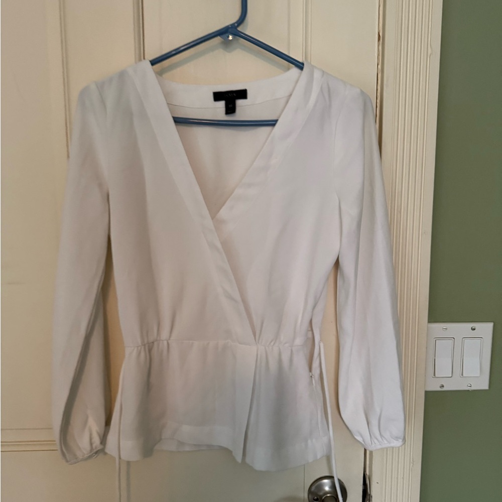 White Wrap Top